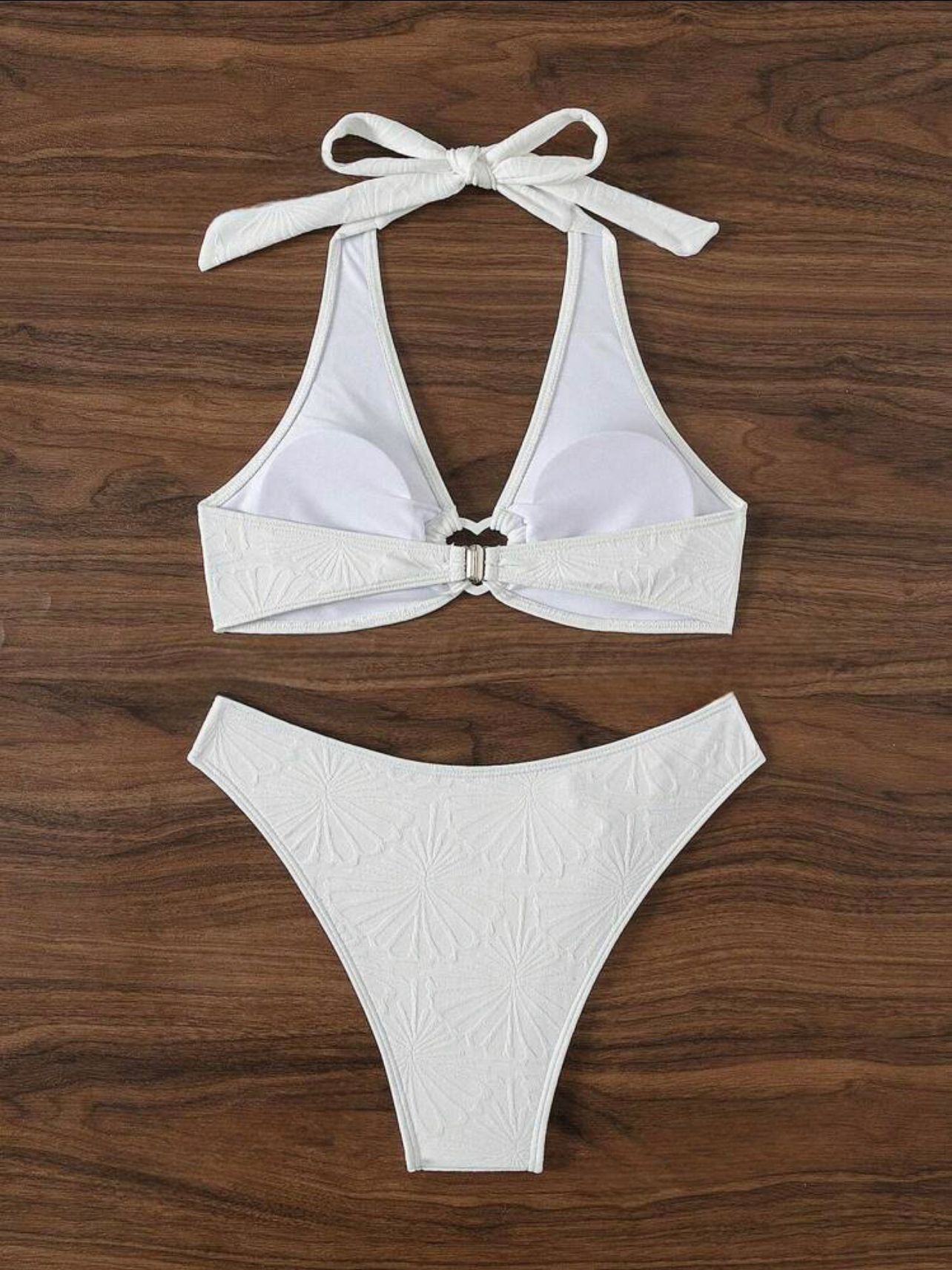 Ensemble bikini sexy dos nu à col halter pour femme