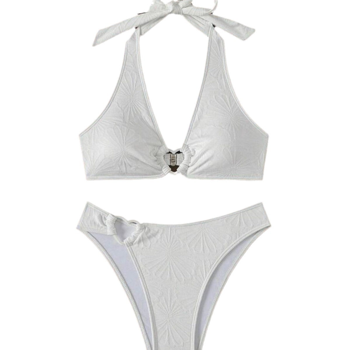 Ensemble bikini sexy dos nu à col halter pour femme